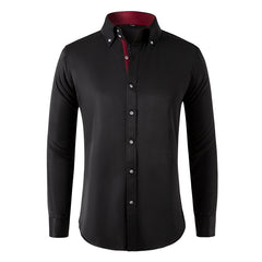 New Business Casual Crystal Button Shirt