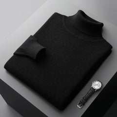 Men's 100% Wool Turtleneck Sweater