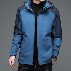 Men's Windproof Three-in-one Detachable Warm Jacket Loose Casual Jacket