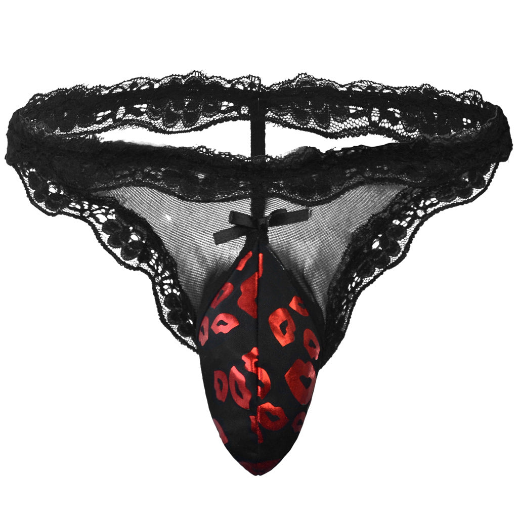 Tzy0884T sexy lace pouch thong