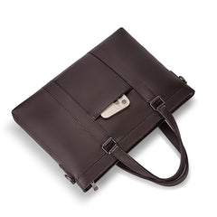 Men's Genuine Leather Laptop Bag Business Casual Handbag