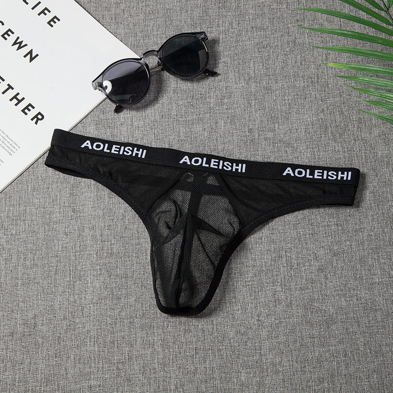 Low-rise Sheer Mesh Thong – exrossy