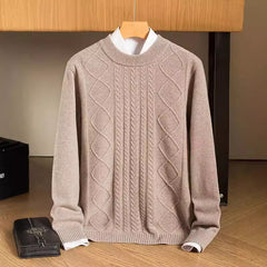 New casual round neck warm thick sweater
