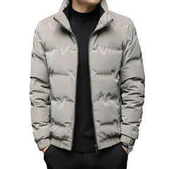 New men's stand collar zipper fashionable down jacket