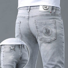 Men's Slim Breathable Ice Silk Jeans