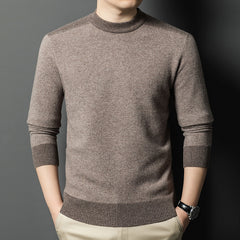 Thickened warm half turtleneck men's casual sweater