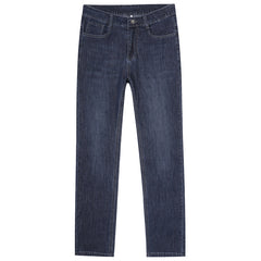 2024 Men's New Ice Silk Loose Large Size Elastic Business Casual Jeans