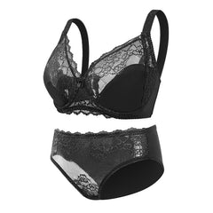 Large size EF lace thin bra