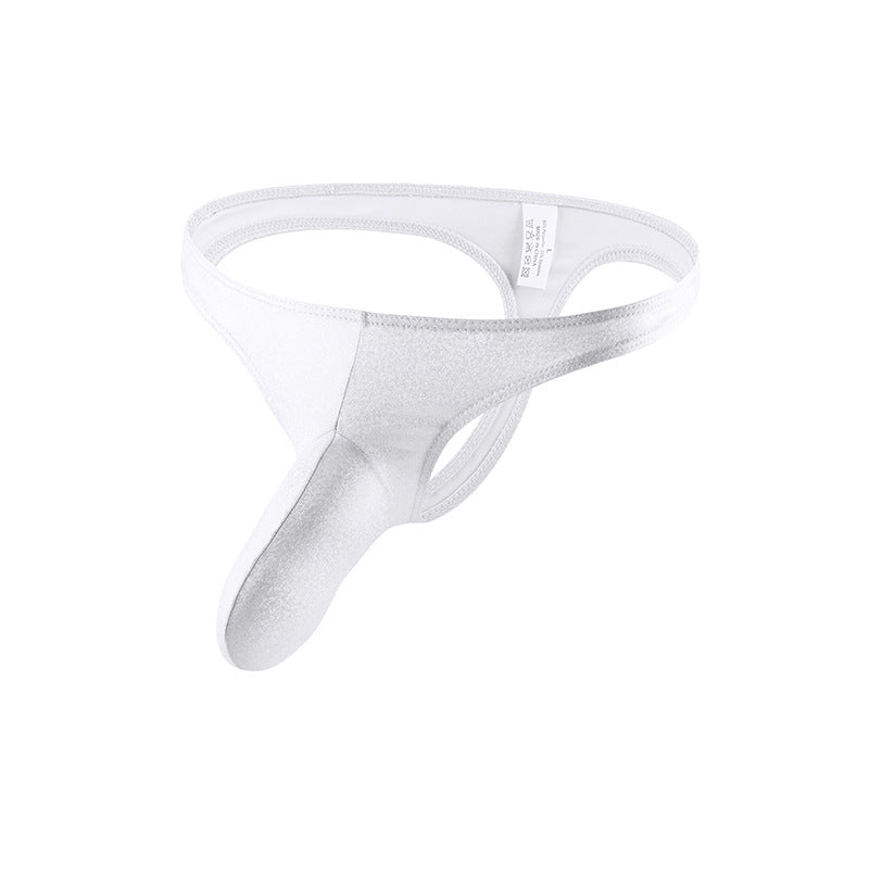 Men's Solid Color Sequined Sexy Stretch Thong