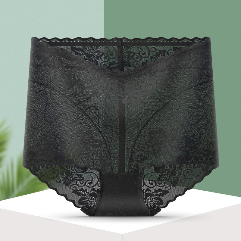 [ 5PCS ] Lace tummy-control buttocks sexy transparent mesh panties