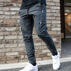 Men's Fitness Running Large Pocket Casual Trousers
