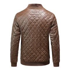 2023 New Men's Slim Leather Jacket