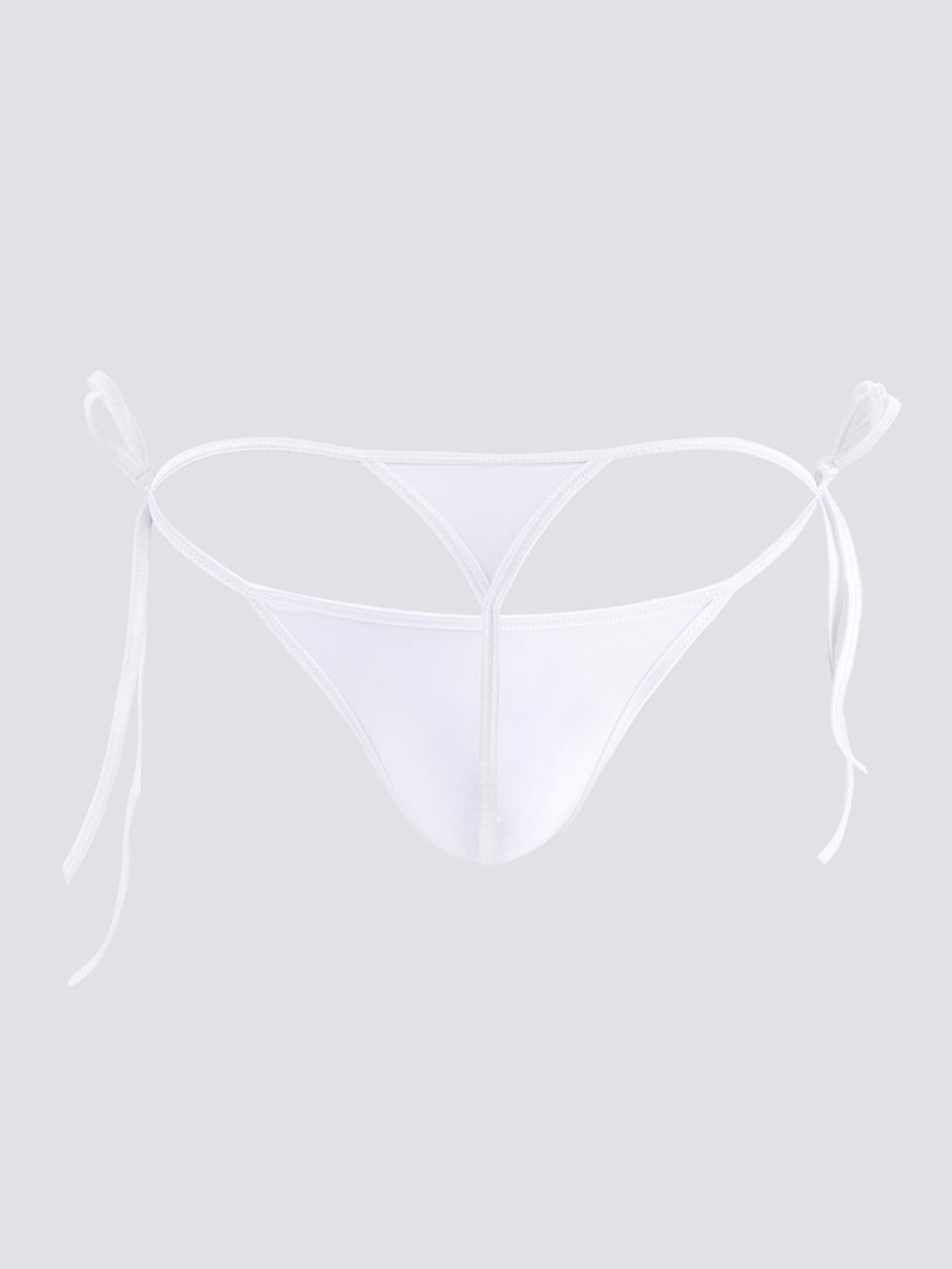 Men's Seamless Breathable Transparent Ice Silk String Thong