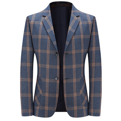 Business plaid non-iron wear-resistant suit jacket