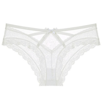 Sexy bow romantic lace panties