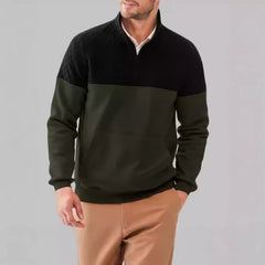 Colorblock Half Zip Pullover Outdoor Fashion Casual Sweatshirt