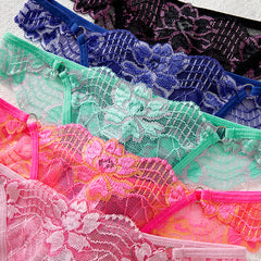 New Lace Flower Color Matching Comfortable Breathable Thong