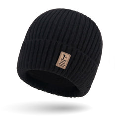 Men's Plus Velvet Thick Warm Ear Protection Knitted Hat