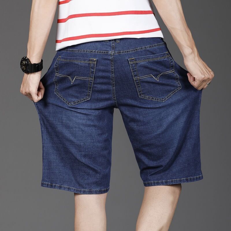 Men's Loose Straight Large Size Denim Shorts