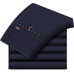 Men's Business Stretch Straight Trousers