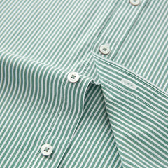 Spring Men's 100% Cotton Long Sleeve Striped Shirt
