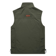 Men's Outdoor Fashionable Simple Stand Collar Vest