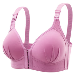 Large size front clasp no steel ring beautiful back bra