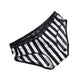 New Milk Silk Striped Sexy Low Waist Briefs