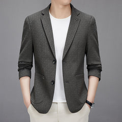Men's Business Casual Solid Blazer