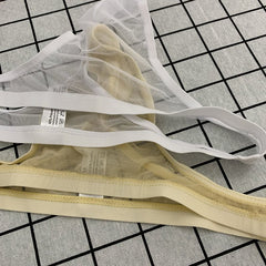Men's Transparent Sexy Breathable Mesh Ice Silk Low Waist Thong