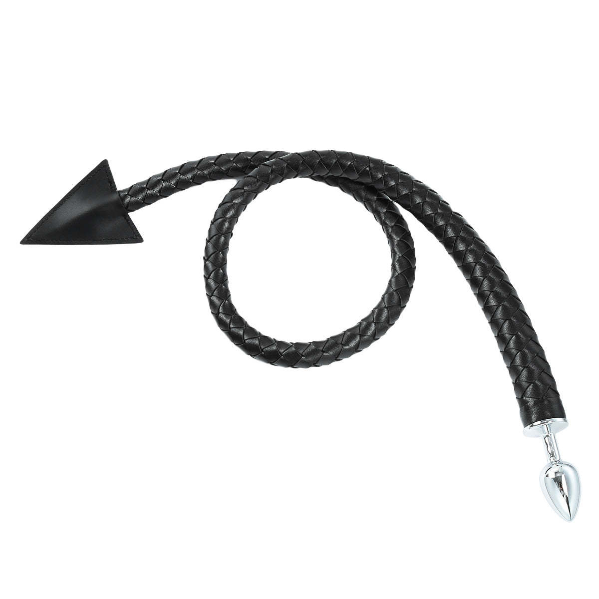 PU Triangular Leather Whip Anal Plug Multi-purpose Whip