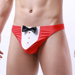 Men's Bow Sexy Low Rise Breathable Thong