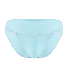 Men's New Unbuttonable Ice Silk Transparent Low-waist Briefs