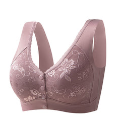 Front button no wire bra