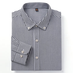 Men's Business Casual Striped Shirt