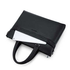 Commuting Cowhide Business Shoulder Crossbody Men's Briefcase