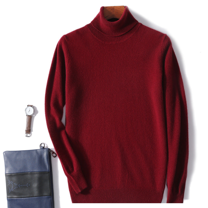 Men's Turtleneck Casual Wool Sweater