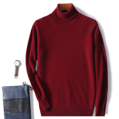 Men's Turtleneck Casual Wool Sweater