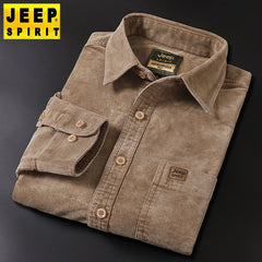 Corduroy loose solid color fashionable casual top