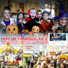 Halloween retractable vampire denture braces