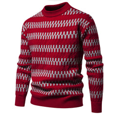 Men's Round Neck Lazy Style Pullover Bottoming Sweater