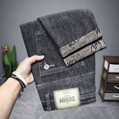 Men's Stretch Super Soft Slim Fit Versatile Printed Jeans