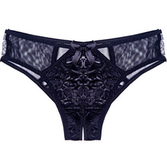Sexy Lace Low Waist Transparent Crotchless Thong