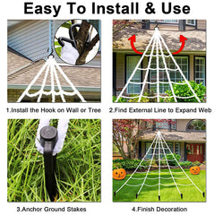 halloween decorations spider web spider silk