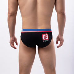 Men's Cotton Printed Comfortable Breathable Low Rise Briefs