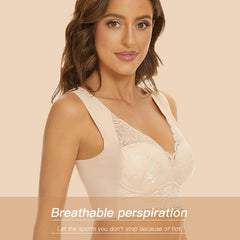 Push up no steel ring anti sagging bra