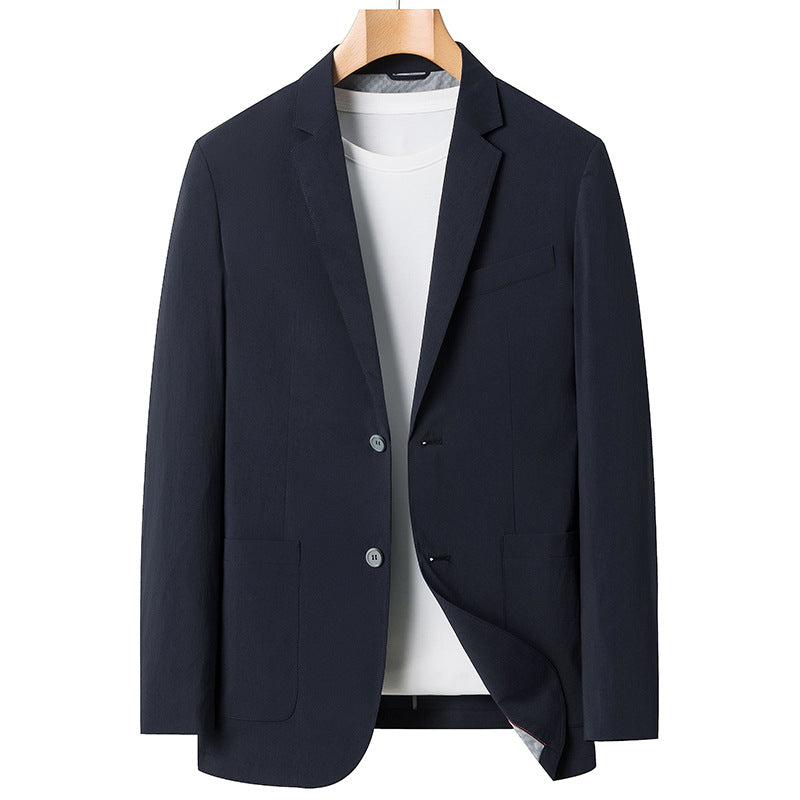 Men's Summer Ice Silk Elastic Casual Blazer