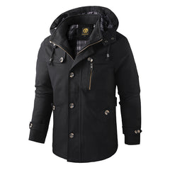 Men's New Large Size Hooded Jacket
