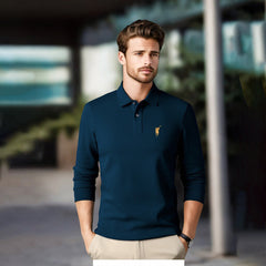 Men's Lapel High-end Business Casual Polo Shirt