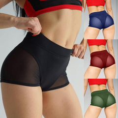 New Mesh Stitching Sexy Stretch Shorts